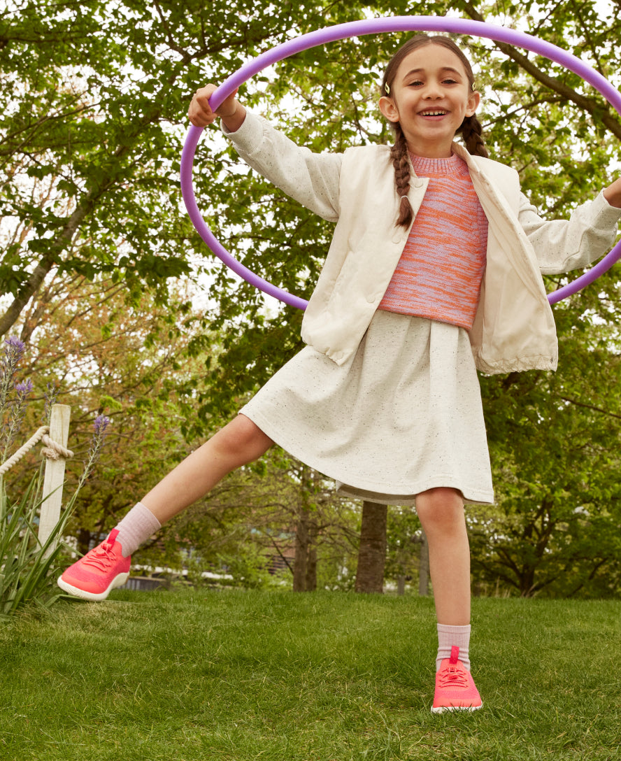 Big Kids' KNX Knit Sneaker | Iguana/Evening Primrose - Image 8