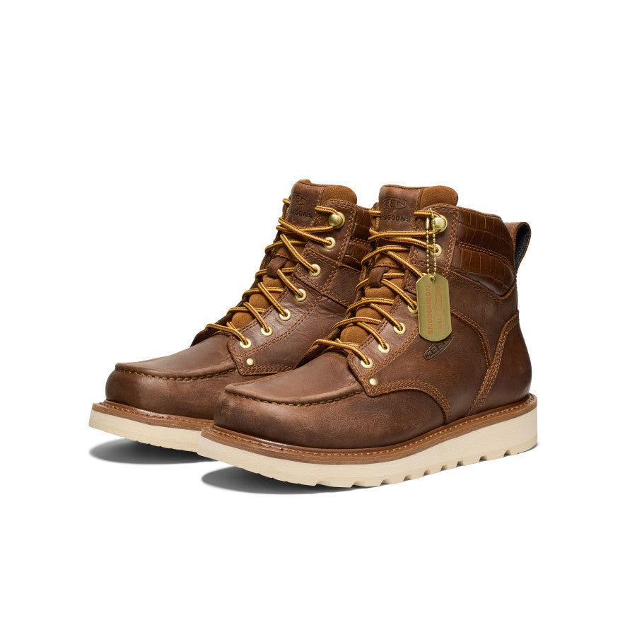 Men's Cincinnati 6 Boot (Soft Toe) x Noon Goons | Leather Brown/Off White - Image 2