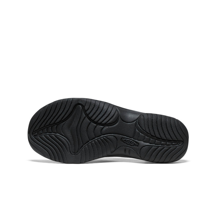 Men's Kona Leather Flip-Flop | Black/Steel Grey - Image 6