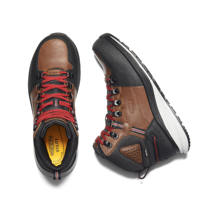 Men's Red Hook Waterproof Boot (Carbon Toe) | Tobacco/Black - Image 4