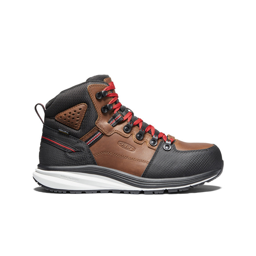Men's Red Hook Waterproof Boot (Carbon Toe) | Tobacco/Black