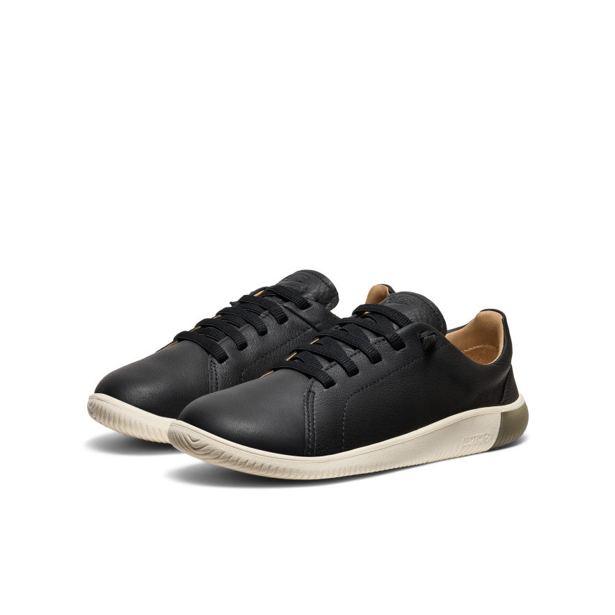 Men's KNX Leather Sneaker | Black/Star White - Image 3