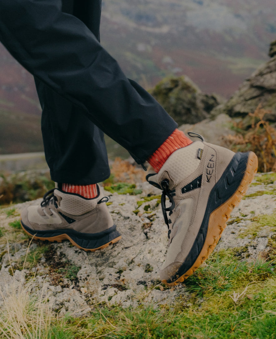 Men's Hightrail Waterproof Wide Hiking Boot | Brindle/Oak Buff - Image 8